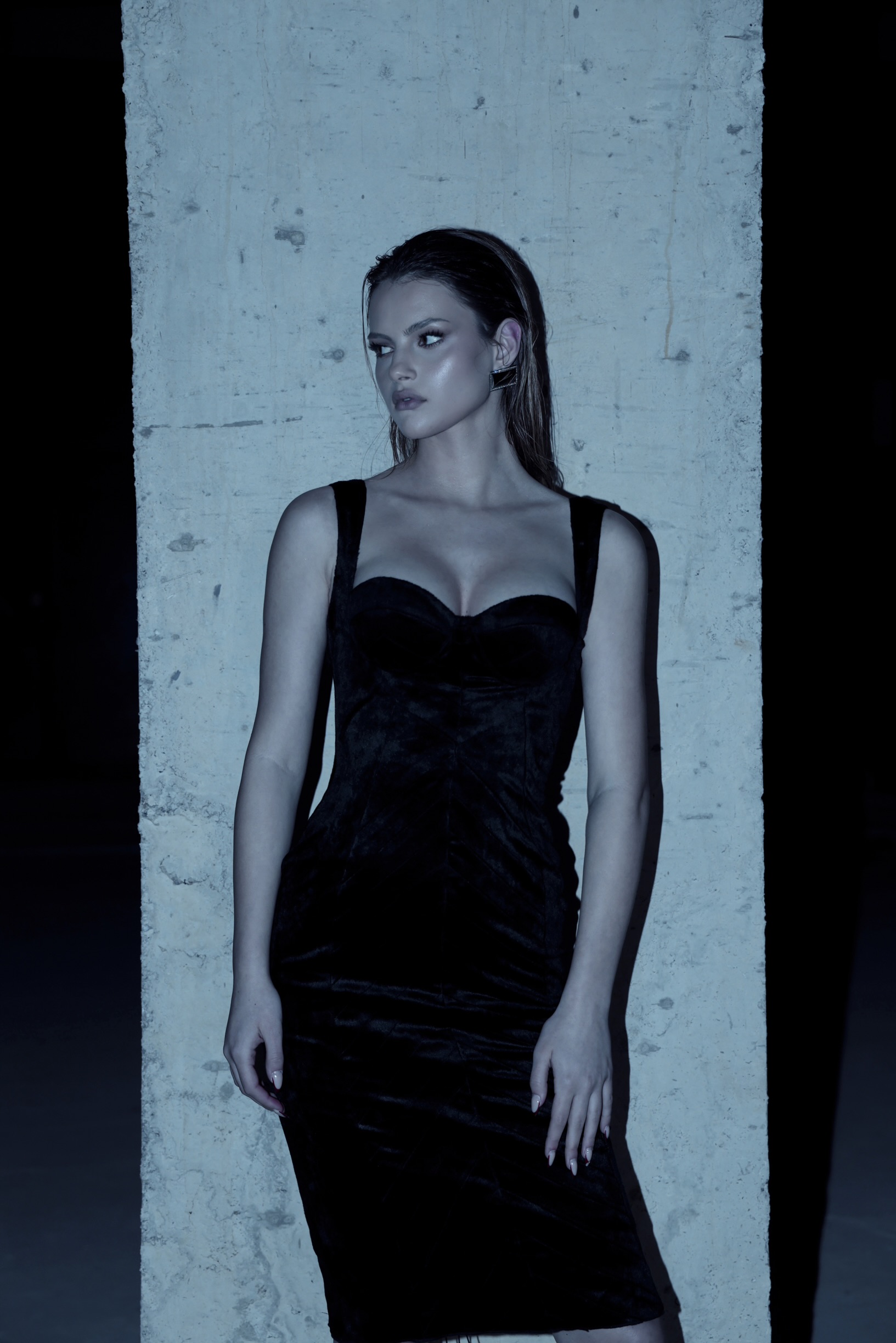 Velvet Contour Dress view 5
