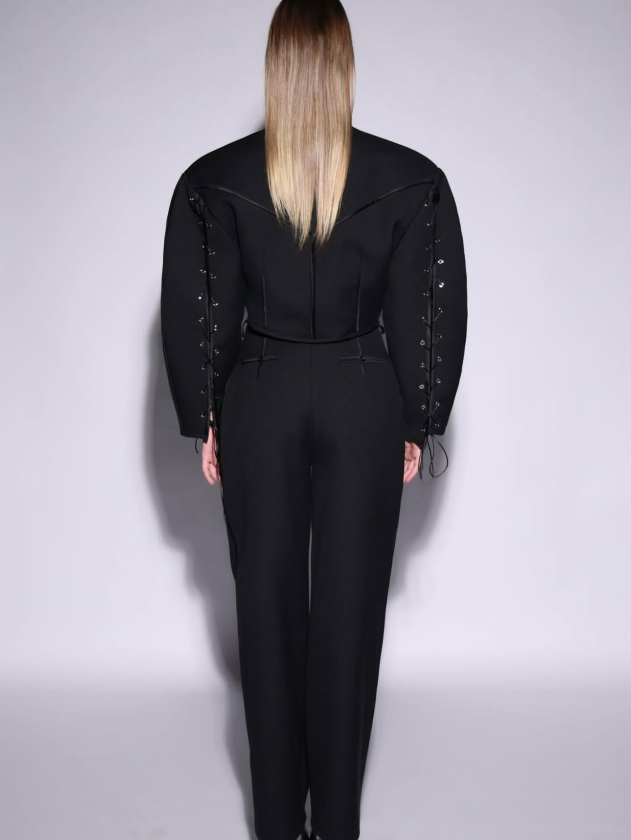 Satin Contrast Trousers view 4